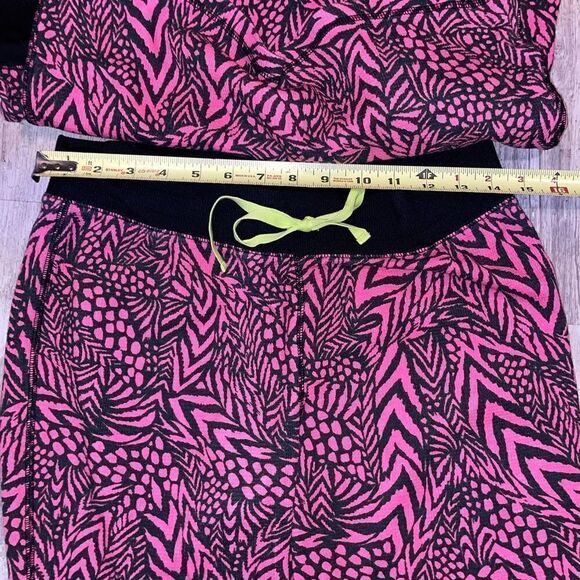 Steve madden Pink Black geometric pattern sleep set sz M - Picture 4 of 7